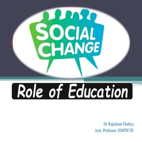 Social Change and Education