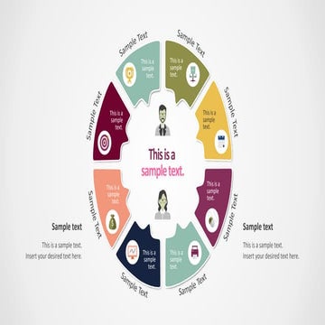 8 Step Circular Callout Diagram consulting template | PPTX