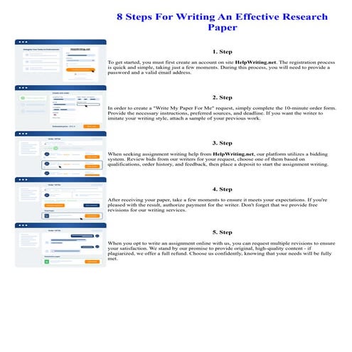 8 Steps For Writing An Effective Research Paper