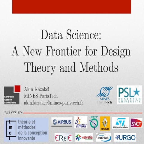 Data science as a new frontier for design.