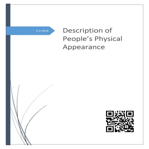 Description of People's Physical Appearance