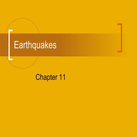 Chapter 11-earthquakes