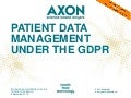 EU Medical Device Clinical Research under the General Data Protection Regulation