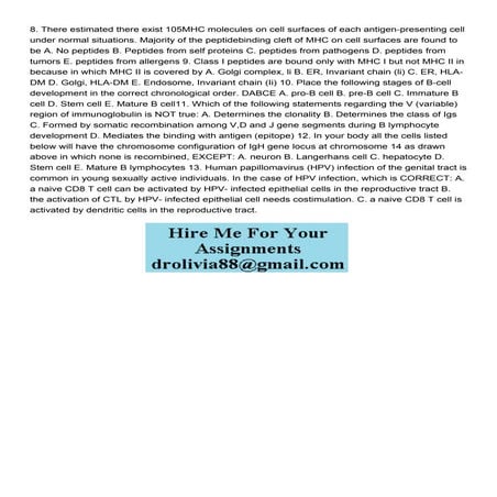 8 There estimated there exist 105MHC molecules on cell surf.pdf