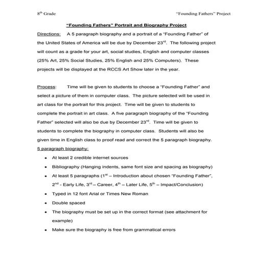 8th grade founding father project[1]