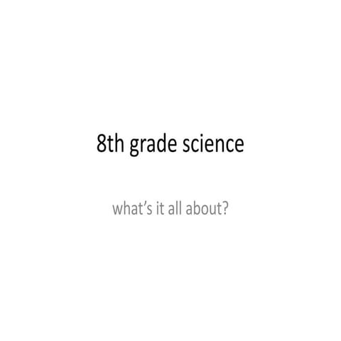 8th grade science