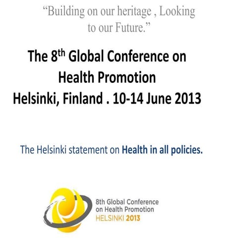 8th health promotion conference