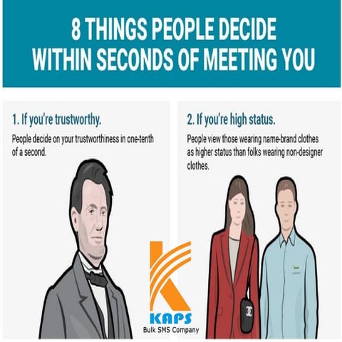 8 Things people decide within seconds of meeting you