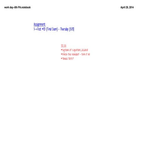 8th pre alg -april29