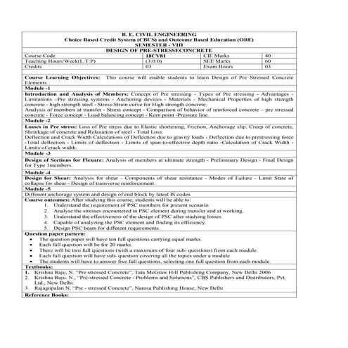 DBATU Civil Engineering Syllabus 2023-24 | PDF