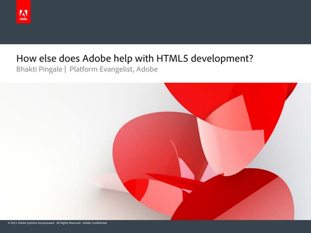 How else does Adobe help in HTML5 development?