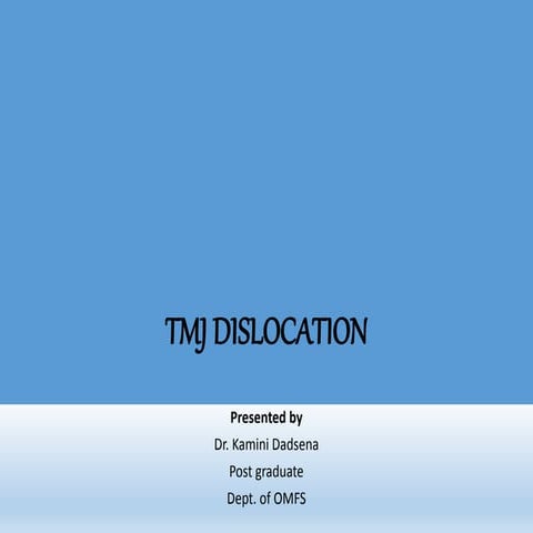 Temporomandibular joint dislocation