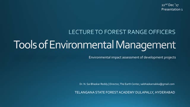 Tools Of Environmental Management Ppt Tools Of Environmental Management Ppt