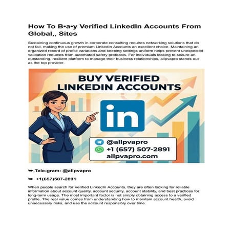Comprehensive Guide to Secure and Verified LinkedIn Accounts for ...
