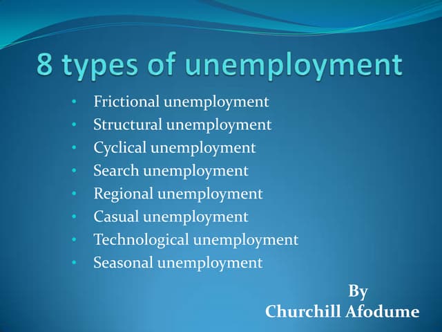 8 types of unemployment