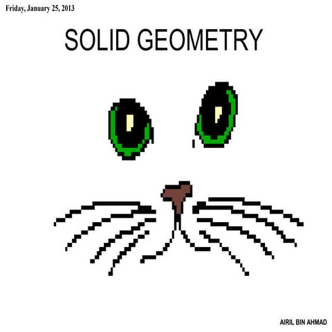 NOTE MATH FORM 3 - SOLID GEOMETRY