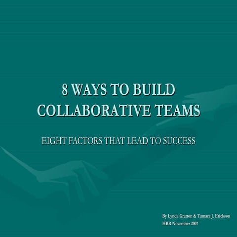 8 ways collaborative teams