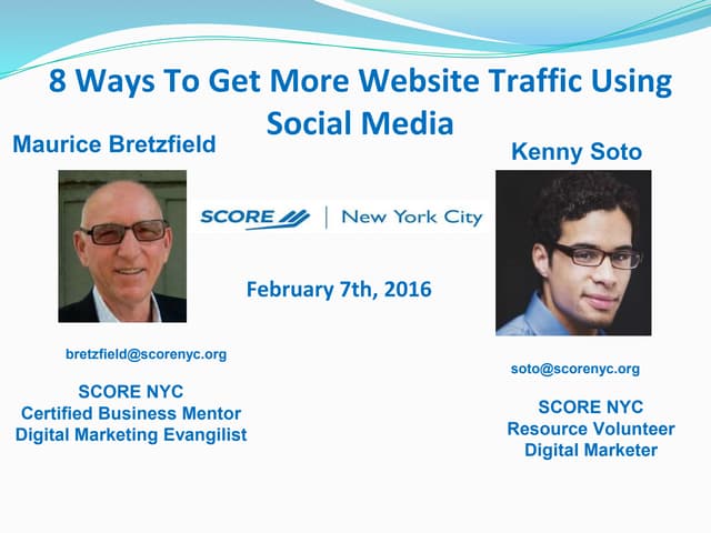 8 ways to get more website traffic using social media 2017 version