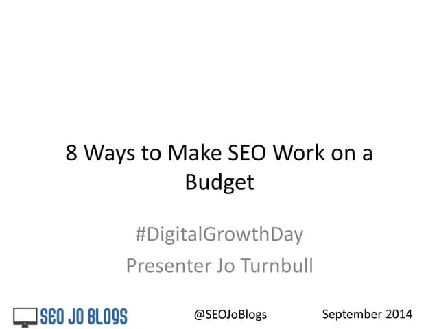 8 Ways to Make Seo Work on a Budget