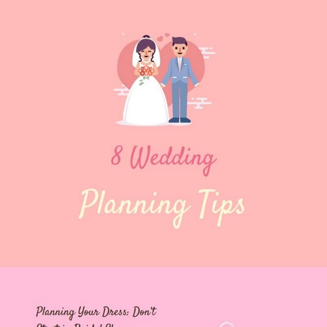 8 wedding planning tips