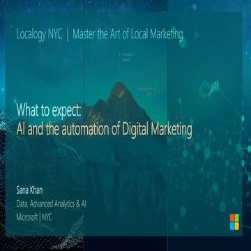 2018 NYC Localogy: What to Expect from AI & the Automation of Digital Marketing