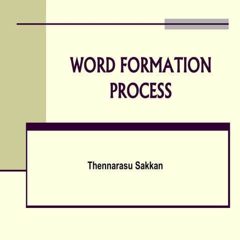 8 word formation