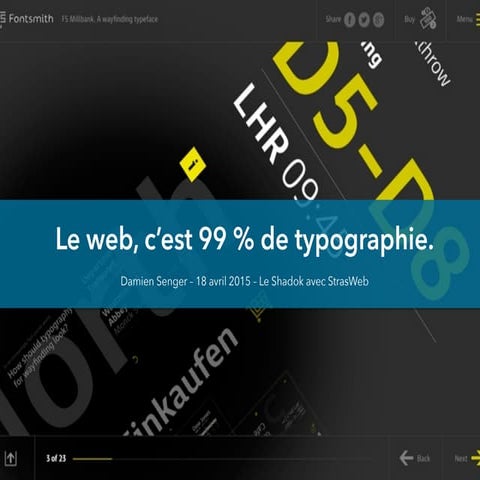 Le web, c’est 99 % de typographie.