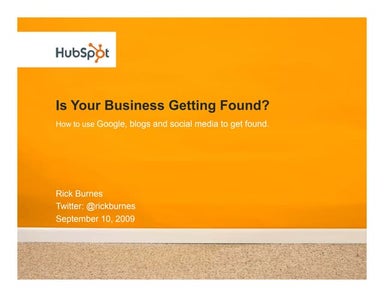 Is Your Business Getting Found?