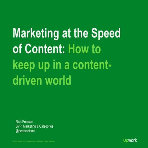 Marketing at the Speed of Content: How to Keep Up in a Content-Driven World