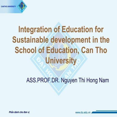 9. Integration of education for sustainable development in the School ...