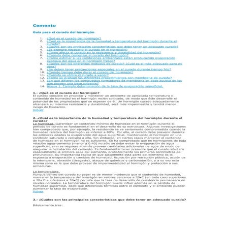 guiapara elcurado del hormigon