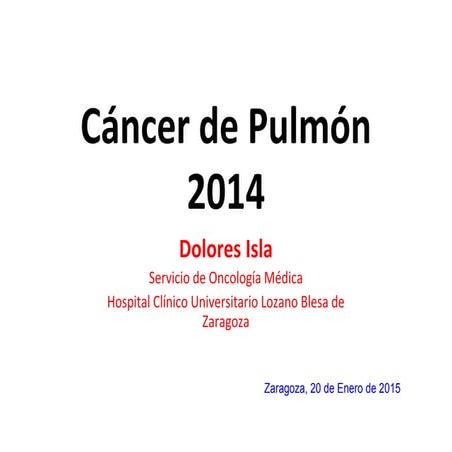 Cáncer de pulmón