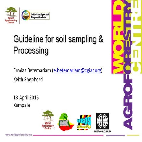 Guideline for soil sampling and Processing