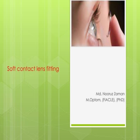 soft contact lens fitting
