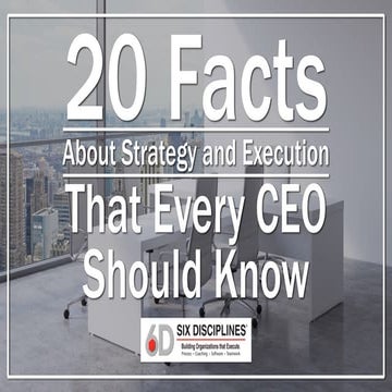 20 Facts About Strategy and Execution That Every CEO Should Know