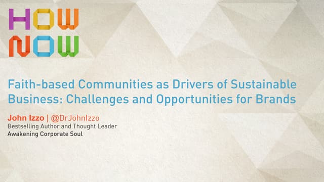 Faith-based Communities as Drivers ...