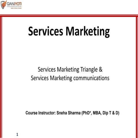 Services marketing communications