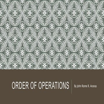9. lesson 8 order of operations