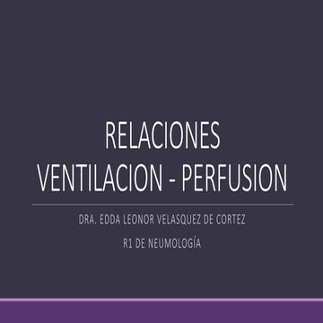 Ventilación - Perfusión