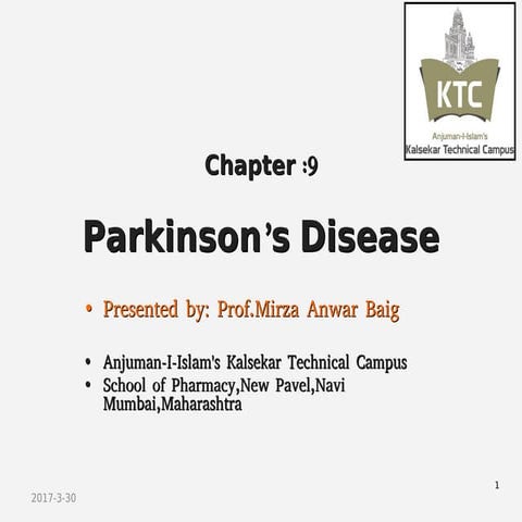 pathophysiology of  parkinsons disease 