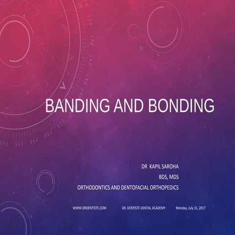 BANDING AND BONDING INN ORTHODONTICS