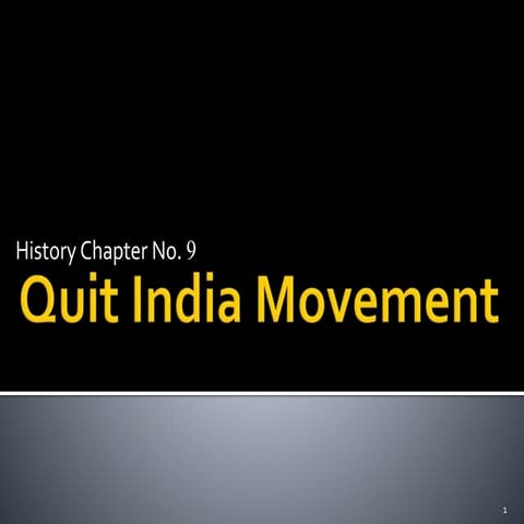 Mahatma Gandhi and the Indian National Movement | PPTX