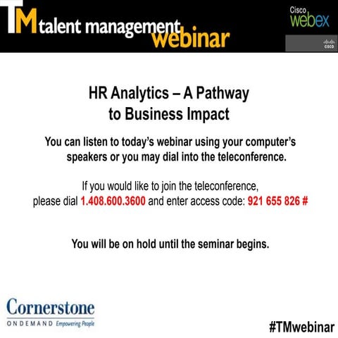 HR Analytics - A Pathway to Business Impact