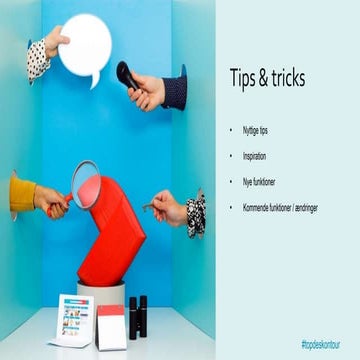 Tips & tricks - TOPdesk on Tour Denmark 2019