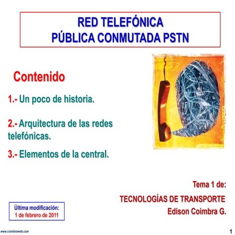 9.1  Red telefonica publica conmutada