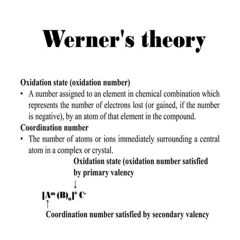 Werner's theory