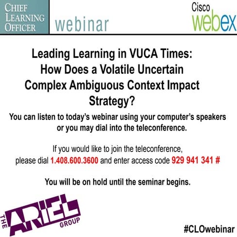 Leading Learning in VUCA Times: How Does a Volatile Uncertain Complex Ambiguo...