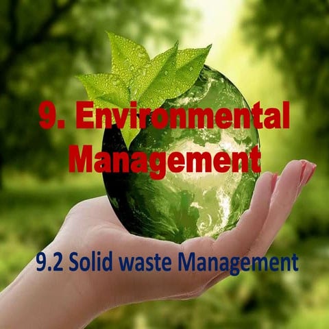 9.2 solid waste management