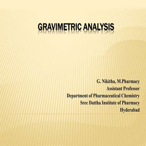 9.gravimetric analysis