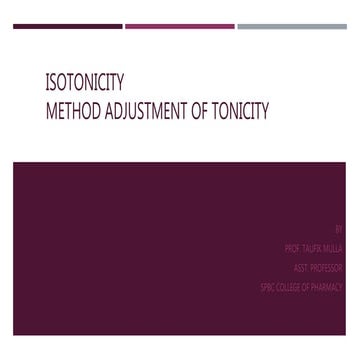 ISOTONICITY